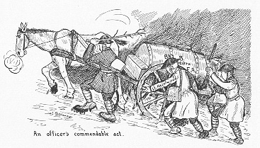 Sketch of Officers driving a Cannon