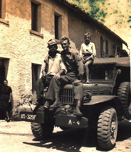 Pose with 329FA Jeep in Italy