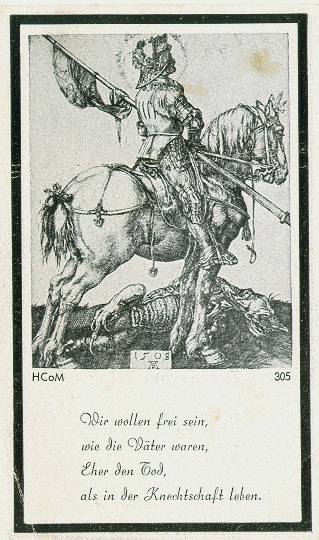 Hans Kandlbinder death card