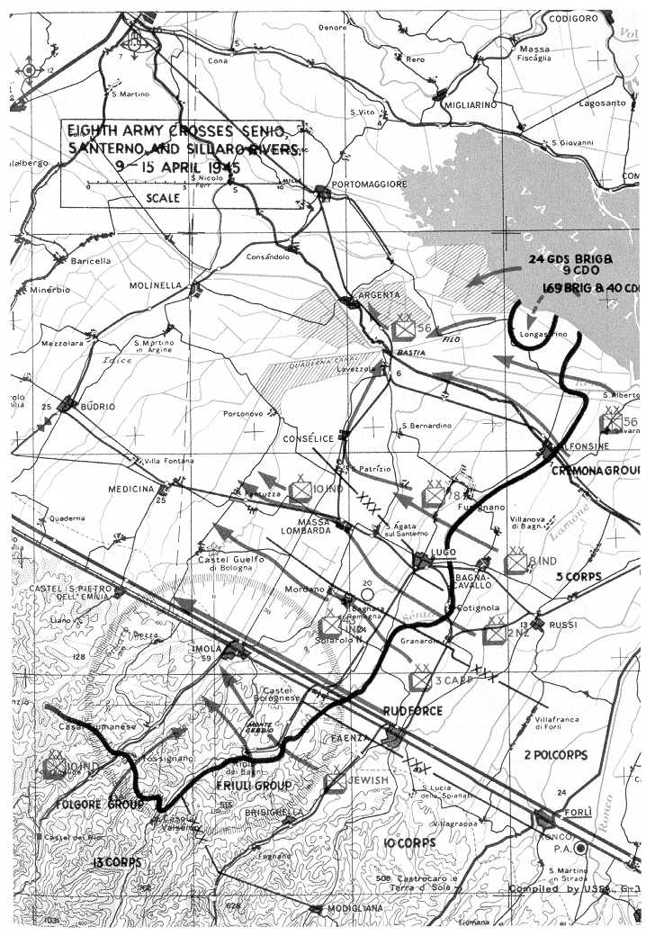 Map of Imola- April 1945